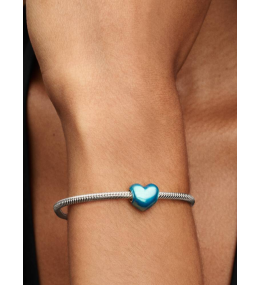 Pandora 793337C06 Charm Cœur Bleu Argent