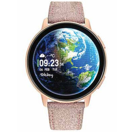 Montre femme TEKDAY Connectée classic cuir 656547