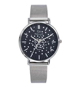 Montre Femme GO Analogique Aiguilles, cadran noir éclats d'étoiles, 695636
