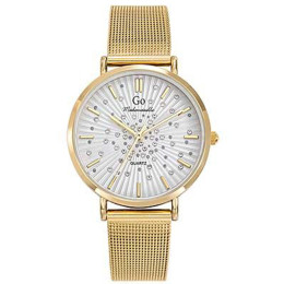 Montre Femme GO Analogique Aiguilles, cadran argenté éclats d'étoiles, 695637