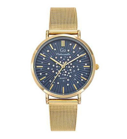 Montre Femme GO Analogique Aiguilles, cadran bleu éclats d'étoiles, 695638