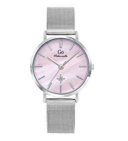 Montre Femme GO Analogique Aiguilles, cadran rose éclats d'étoiles, 695651