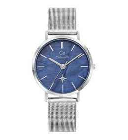 Montre Femme GO Analogique Aiguilles, cadran bleu éclats d'étoiles, 695652