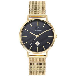 Montre Femme GO Analogique Aiguilles, cadran noir éclats d'étoiles, 695655