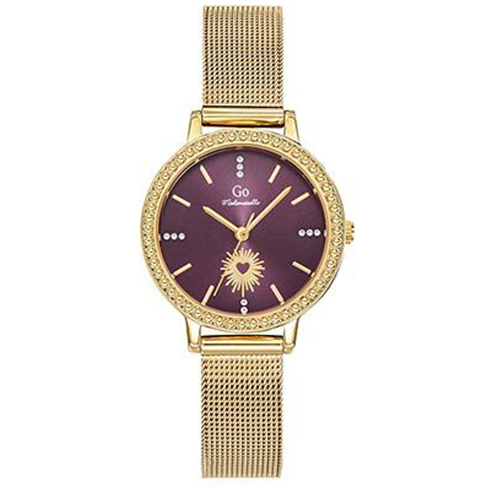 Montre Femme GO Analogique Aiguilles, cadran violet éclats d'étoiles, 695667