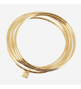 Bracelet jonc Theon en acier PVD jaune, diamètre 64 mm ZAG bijoux, SBJ24768-01UNI-M