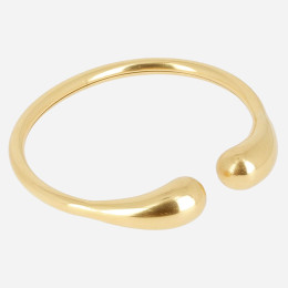 Bracelet jonc Aurèle en acier PVD jaune, diamètre 58 mm ZAG bijoux, SBJ25485-01UNI