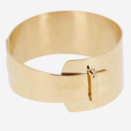 Bracelet jonc Kaki en acier PVD jaune, diamètre 60 mm ZAG bijoux, SBJ26554-01UNI