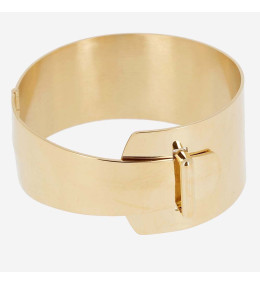 Bracelet jonc Kaki en acier PVD jaune, diamètre 60 mm ZAG bijoux, SBJ26554-01UNI