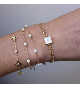 Bracelet ZAG Manhattan Doré Zirconiums