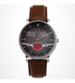 Montre Homme PIERRE LANNIER ✕ BRETZEL AIRLINES, Bretzel airlines en acier et cuir, BA01A134