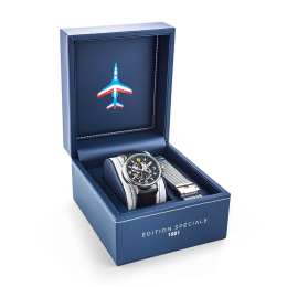 Montre Homme Patrouille De France, Edition spéciale 1981 limitée à 1953 exemplaires. Automatique, acier et cuir 668905