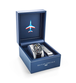Montre Homme Patrouille De France, Edition spéciale 1981 limitée à 1953 exemplaires. Automatique, acier et cuir 668905