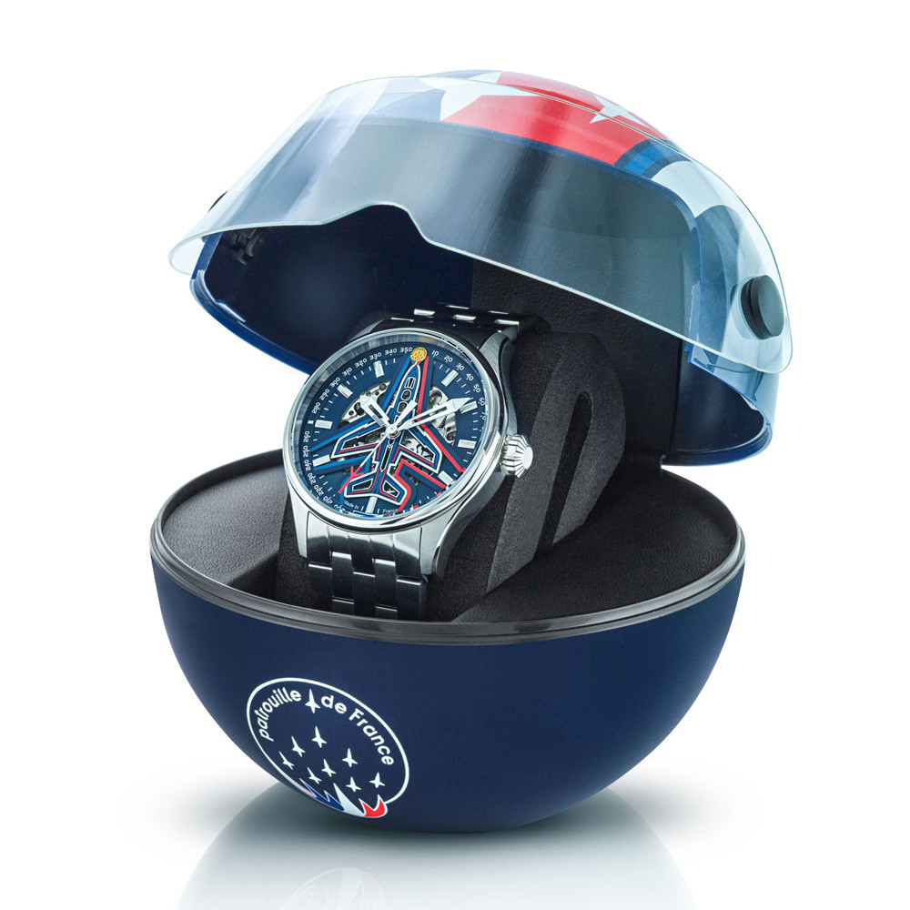 Montre Homme Patrouille De France, édition numérotée, limitée à 700 ex. Coffret Athos, Automatique, acier 668911