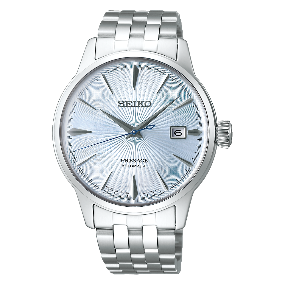 Montre Homme SEIKO PRESAGE (Cocktail time) Automatique 3 aiguilles acier SRPE19J1