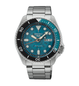 Montre Homme SEIKO 5 - Automatique 3 aiguilles, jour et date acier SRPJ45K1