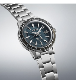 Seiko Presage SSK009J1 Style 60's GMT - Montre Homme Acier