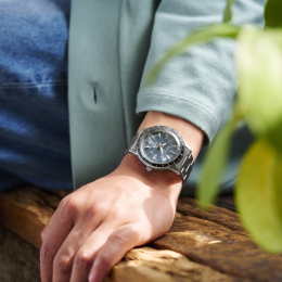 Seiko Presage SSK009J1 Style 60's GMT - Montre Homme Acier