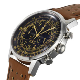 Montre Lip Rallye 671826 - Chronographe Méca-Quartz Français