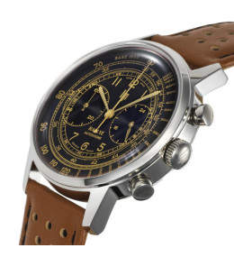 Montre Lip Rallye 671826 - Chronographe Méca-Quartz Français