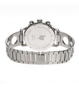 Montre Lip Rallye 671827 - Chrono Méca-Quartz Argenté & Cuir