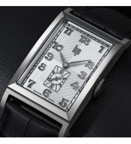 Montre Lip Churchill T24 671944 - Homme Art Déco Cuir Noir