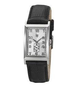 Montre homme Lip Churchill T24, 41,5 X 23,5 mm, quartz, acier et cuir 671944