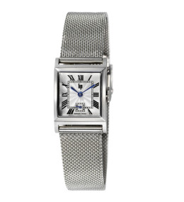 Montre Femme Lip Churchill C18, 21 X 21 mm, quartz, acier PVD jaune et cuir 671946