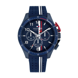 Montre Homme Tommy Hilfiger - Collection Bank - acier et silicone Réf 1792169