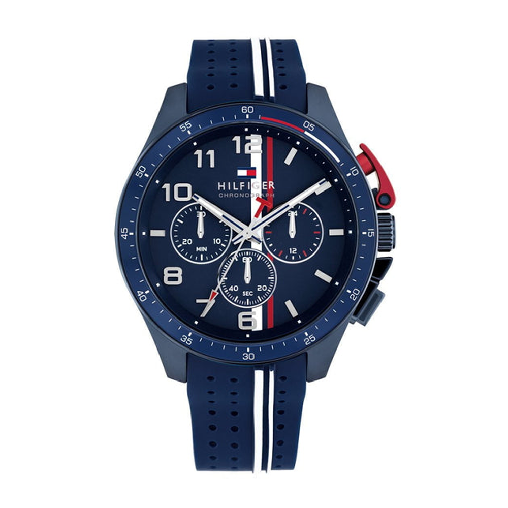 Montre Homme Tommy Hilfiger - Collection Bank - acier et silicone Réf 1792169