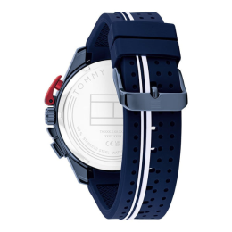 Montre Homme Tommy Hilfiger Bank 1792169 - Chrono Bleu & Silicone