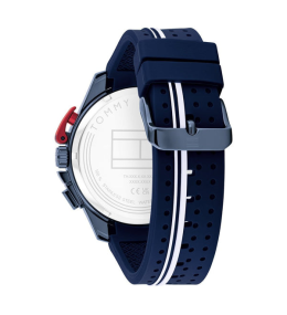 Montre Homme Tommy Hilfiger Bank 1792169 - Chrono Bleu & Silicone