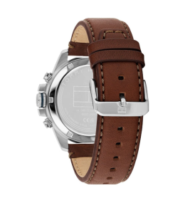 Montre Homme Tommy Hilfiger Jameson 1792195 - Cuir Marron & Cadran Bleu