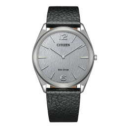 Montre Homme Citizen, Suratto eco-drive en acier et cuir, AR3120-16A