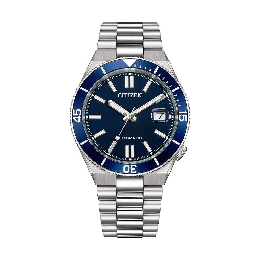 Montre homme Citizen, Tsuyosa shore cadran bleu et acier automatique, NJ0230-59L