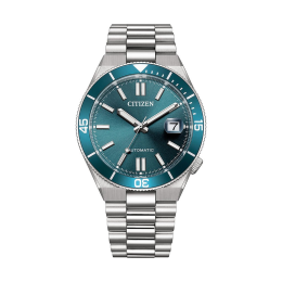 Montre homme Citizen, Tsuyosa shore cadran bleu vert et acier automatique, NJ0231-56L