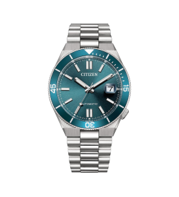 Montre homme Citizen, Tsuyosa shore cadran bleu vert et acier automatique, NJ0231-56L