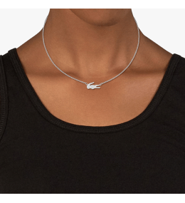 Collier Femme Lacoste Crocodile 2040043 - Acier Inoxydable