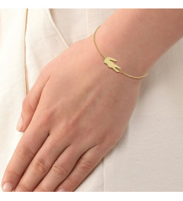 Bracelet Femme Lacoste Crocodile 2040047 - Acier Or Jaune