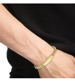 Bracelet Homme Lacoste Adventurer 2040092 - Gourmette Acier Doré