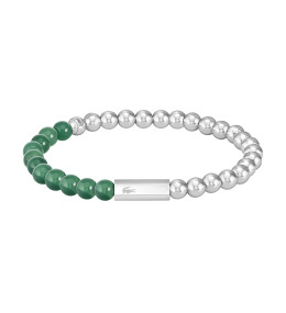 Bracelet homme Lacoste, Scottie, acier et jade, 2040245