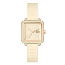 Montre femme Lacoste, .12.12 avec bracelet en silicone beige, 2001385