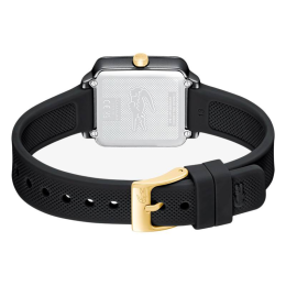 Montre Femme Lacoste .12.12 Square 2001408 - Silicone Noir & Or