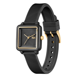 Montre Femme Lacoste .12.12 Square 2001408 - Silicone Noir & Or