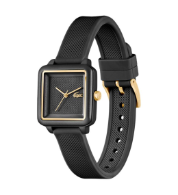 Montre Femme Lacoste .12.12 Square 2001408 - Silicone Noir & Or