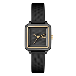 Montre femme Lacoste, .12.12 avec bracelet en silicone noir, 2001408