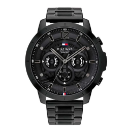 Montre Homme Tommy Hilfiger - Collection Luca - acier PVD noir Réf 1710494