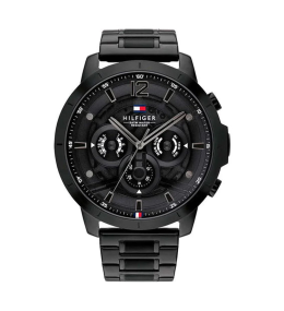 Montre Homme Tommy Hilfiger - Collection Luca - acier PVD noir Réf 1710494