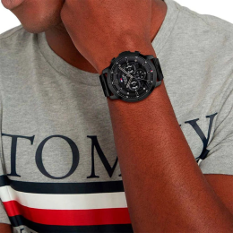 Montre Homme Tommy Hilfiger Luca 1710494 - Acier Noir 50 mm