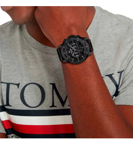 Montre Homme Tommy Hilfiger Luca 1710494 - Acier Noir 50 mm